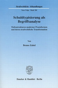Abbildung von: Schuldtypisierung als Begriffsanalyse. - Duncker & Humblot