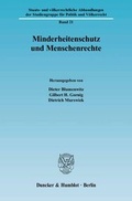 Cover: Minderheitenschutz und Menschenrechte. - Duncker & Humblot