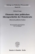 Cover: Elemente einer politischen Ideengeschichte der Demokratie. - Duncker & Humblot