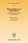 Cover: B&ouml;rsen, Banken und Kapitalm&auml;rkte. - Duncker & Humblot