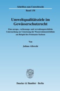 Bild: Umweltqualitätsziele im Gewässerschutzrecht. - Duncker & Humblot