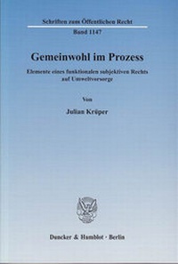 Abbildung von: Gemeinwohl im Prozess. - Duncker & Humblot