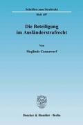 Cover: Die Beteiligung im Ausl&auml;nderstrafrecht. - Duncker & Humblot