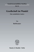 Cover: Gesellschaft im Wandel. - Duncker & Humblot