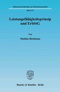 Cover: Leistungsf&auml;higkeitsprinzip und ErbStG. - Duncker & Humblot