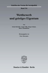 Abbildung von: Wettbewerb und geistiges Eigentum. - Duncker & Humblot