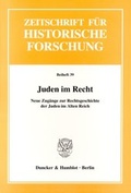 Cover: Juden im Recht. - Duncker & Humblot
