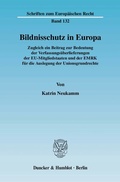 Cover: Bildnisschutz in Europa. - Duncker & Humblot