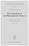Cover: Die Gottesfrage in der Philosophie der Neuzeit. - Duncker & Humblot