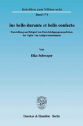 Cover: Ius bello durante et bello confecto. - Duncker & Humblot