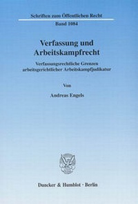 Abbildung von: Verfassung und Arbeitskampfrecht. - Duncker & Humblot