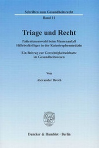 Abbildung von: Triage und Recht. - Duncker & Humblot