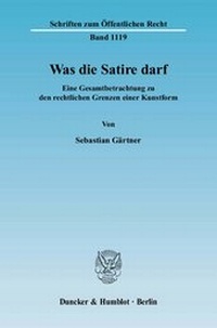Abbildung von: Was die Satire darf. - Duncker & Humblot