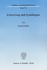 Abbildung von: Erbvertrag und Synallagma. - Duncker & Humblot