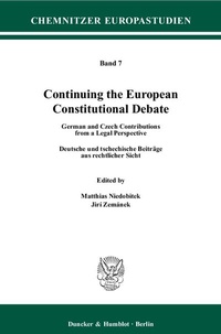 Enlarge image Cover: Continuing the European Constitutional Debate. - Duncker & Humblot