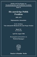 Cover: Die ausw&auml;rtige Politik Preu&szlig;ens 1858-1871. - Duncker & Humblot