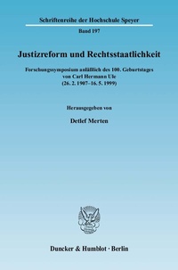 Abbildung von: Justizreform und Rechtsstaatlichkeit. - Duncker & Humblot