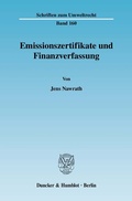 Bild: Emissionszertifikate und Finanzverfassung. - Duncker & Humblot