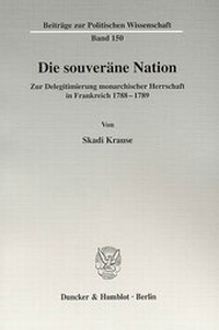Abbildung von: Die souveräne Nation. - Duncker & Humblot