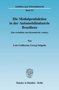 Abbildung von: Die Modulproduktion in der Automobilindustrie Brasiliens. - Duncker & Humblot