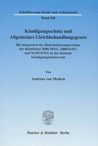 Abbildung von: Kündigungsschutz und Allgemeines Gleichbehandlungsgesetz. - Duncker & Humblot