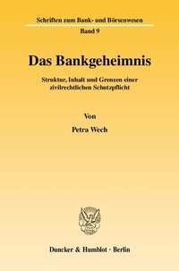Abbildung von: Das Bankgeheimnis. - Duncker & Humblot