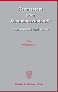 Cover: Rechtsstaat oder Ausnahmezustand? - Duncker & Humblot