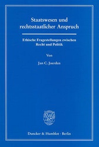 Abbildung von: Staatswesen und rechtsstaatlicher Anspruch. - Duncker & Humblot