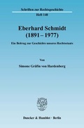 Cover: Eberhard Schmidt (1891-1977). - Duncker & Humblot