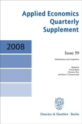 Cover: Globalization and Competition. - Duncker & Humblot