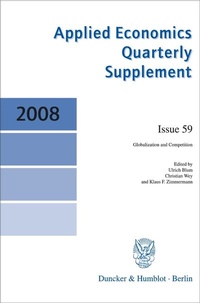 Enlarge image Cover: Globalization and Competition. - Duncker & Humblot