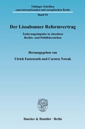 Cover: Der Lissabonner Reformvertrag. - Duncker & Humblot