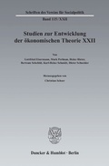 Cover: Ideen, Methoden und Entwicklungen der Geschichte des &ouml;konomischen Denkens. - Duncker & Humblot