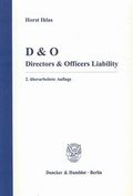 Cover: D & O. - Duncker & Humblot