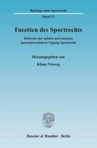 Abbildung von: Facetten des Sportrechts - fibre