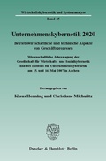 Cover: Unternehmenskybernetik 2020. - Duncker & Humblot