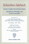 Cover: SOEP after 25 Years. - Duncker & Humblot