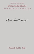 Cover: Erlebnis und Geschichte. - Duncker & Humblot