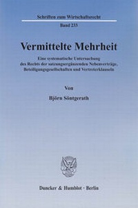 Abbildung von: Vermittelte Mehrheit. - Duncker & Humblot