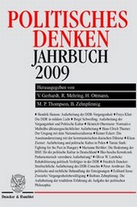 Abbildung von: Politisches Denken. Jahrbuch 2009. - Duncker & Humblot