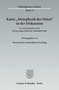 Cover: Kants "Metaphysik der Sitten" in der Diskussion. - Duncker & Humblot