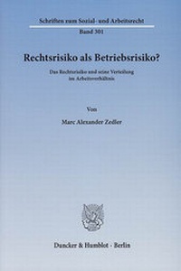 Abbildung von: Rechtsrisiko als Betriebsrisiko? - Duncker & Humblot