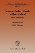 Cover: Demografischer Wandel in Deutschland. - Duncker & Humblot