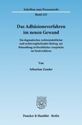 Cover: Das Adh&auml;sionsverfahren im neuen Gewand. - Duncker & Humblot