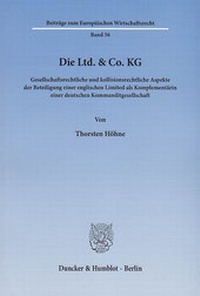 Abbildung von: Die Ltd. & Co. KG. - Duncker & Humblot