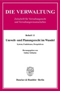 Bild: Umwelt- und Planungsrecht im Wandel. - Duncker & Humblot