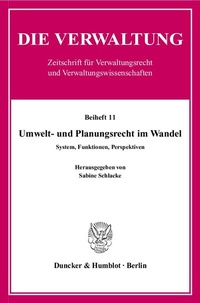 Bild: Umwelt- und Planungsrecht im Wandel. - Duncker & Humblot