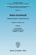 Cover: Ratio decidendi. - Duncker & Humblot