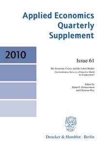 Enlarge image Cover: The Economy, Crises, and the Labor Market. - Duncker & Humblot