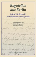 Cover: Bagatellen aus Berlin. - Duncker & Humblot